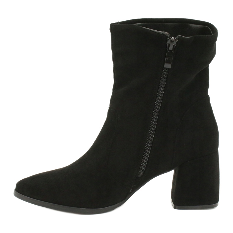 M.Daszyński Botki zamszowe Czarne MR2025-10 1