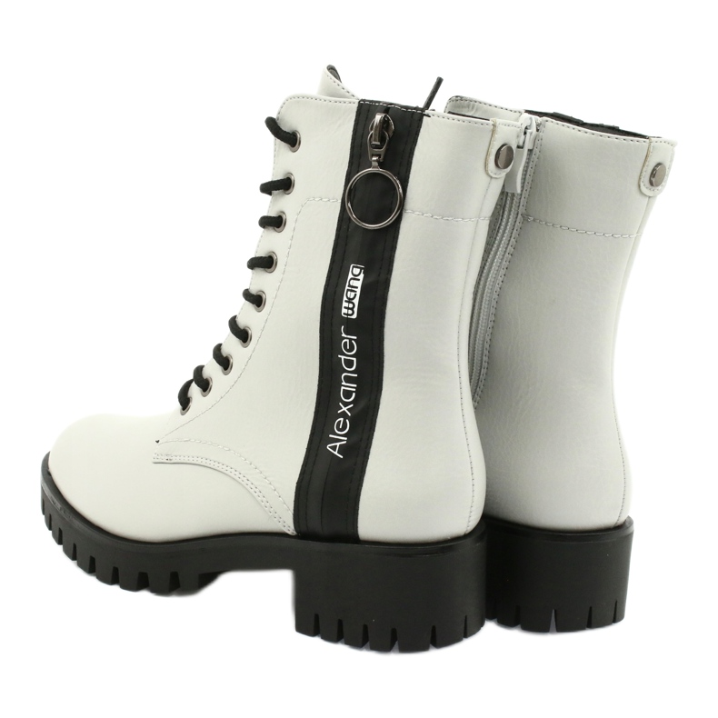 M.Daszyński Workery timberki szare Daszyński MR1813-31 czarne 4