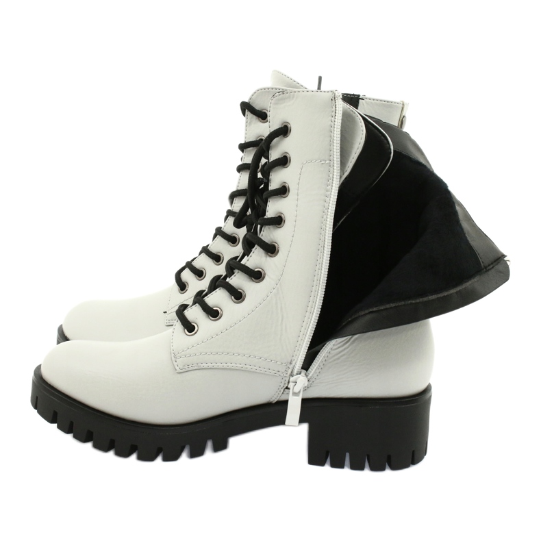 M.Daszyński Workery timberki szare Daszyński MR1813-31 czarne 5