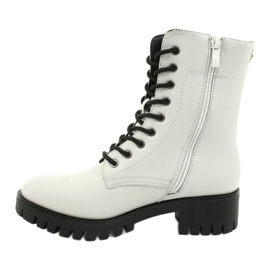 M.Daszyński Workery timberki szare Daszyński MR1813-31 czarne 1