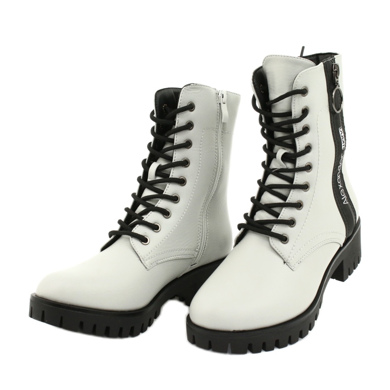 M.Daszyński Workery timberki szare Daszyński MR1813-31 czarne 2