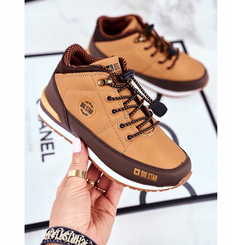 Trzewiki Dziecięce Big Star Camel GG374102 brązowe wielokolorowe 1