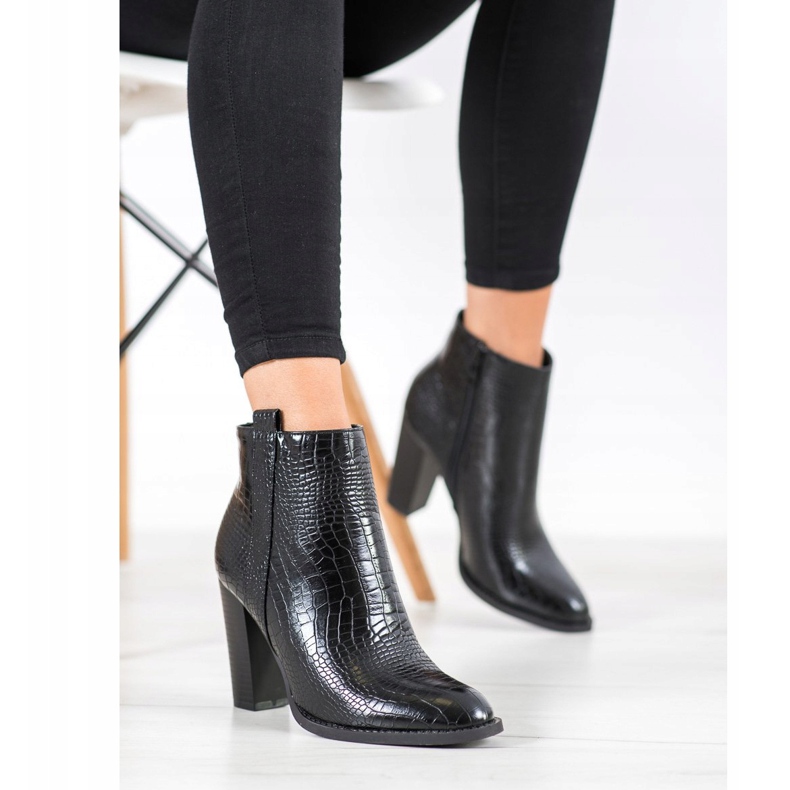 Seastar Botki Z Eko Skóry czarne 2