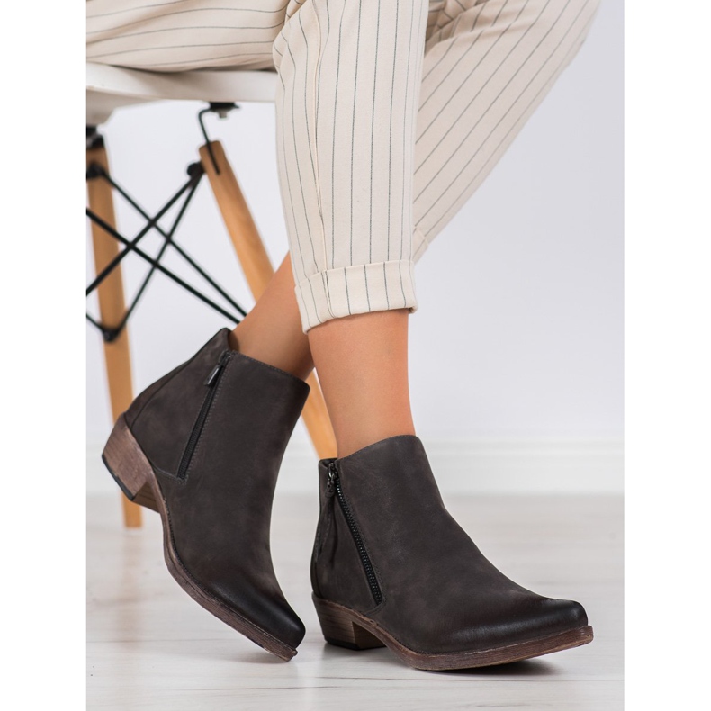 Kylie Kowbojki Na Suwak brązowe 1