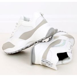 Buty sportowe biało-szare LA87P Grey białe 2