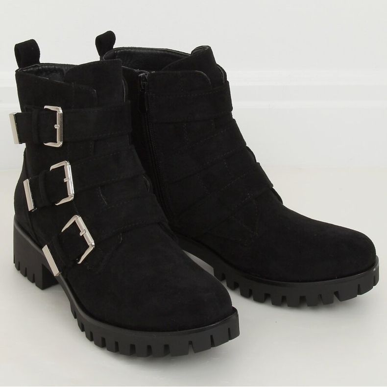 Botki na protektorze czarne XJ-08 Black 1