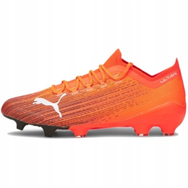 Buty piłkarskie Puma Ultra 1.1 Fg Ag M 106044 01 pomarańczowe wielokolorowe 2