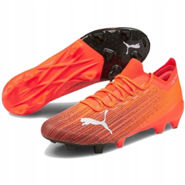 Buty piłkarskie Puma Ultra 1.1 Fg Ag M 106044 01 pomarańczowe wielokolorowe 3