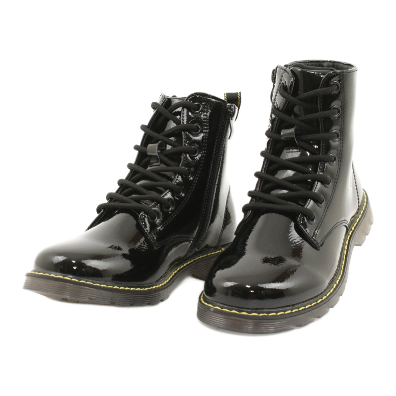 Botki glany lakierowane czarne Evento 20DZ23-3216 Marita 4