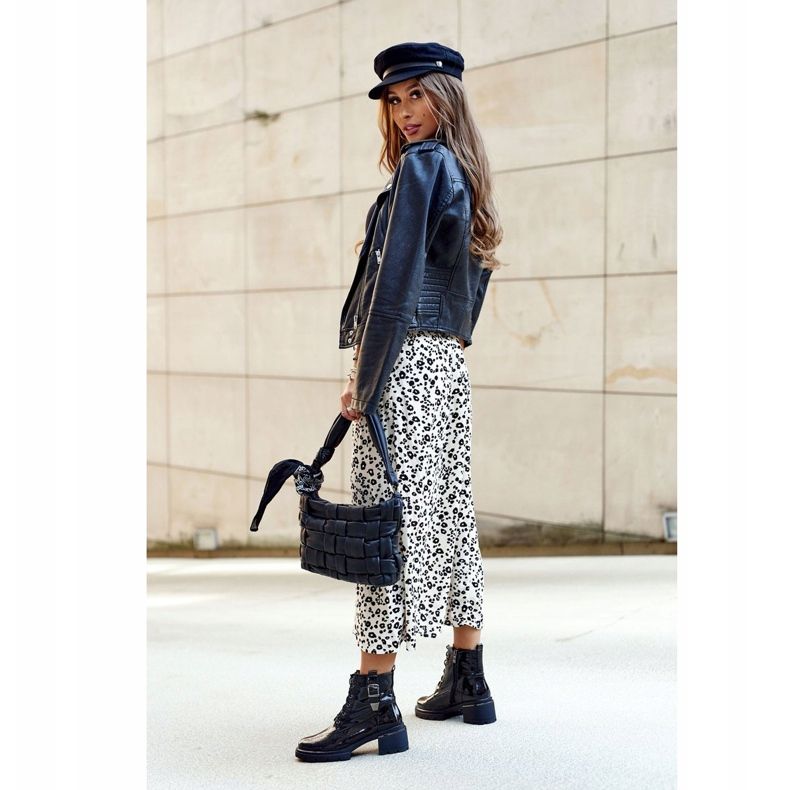 S.Barski Botki Damskie Lakierowane Czarne Drive Me Crazy 1