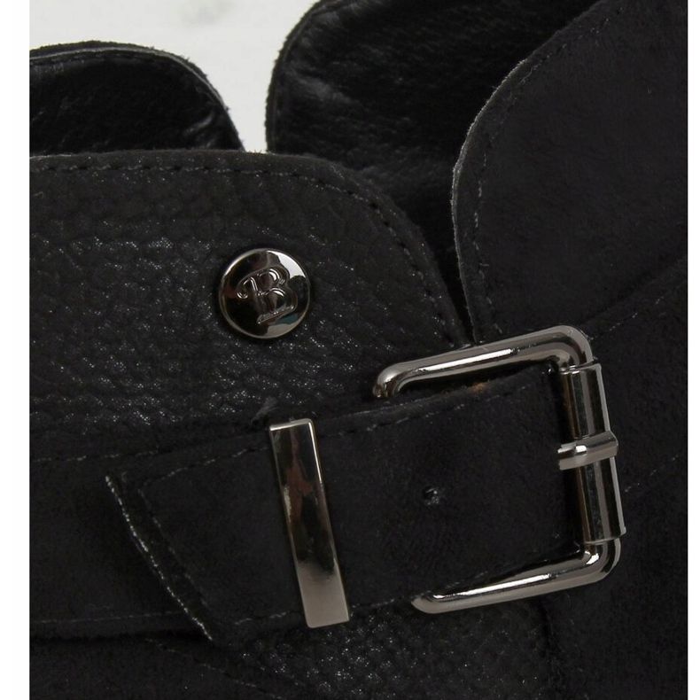 Botki na wysokiej podeszwie czarne CM-8M5 Black 1