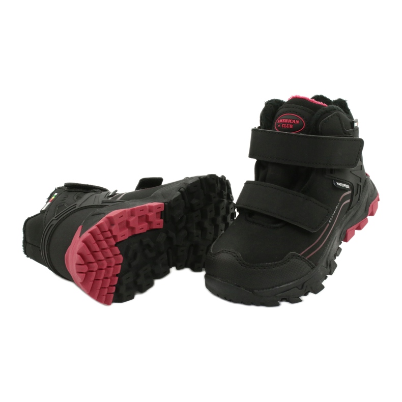 American Club Trzewiki softshell z membraną czarne czerwone 3