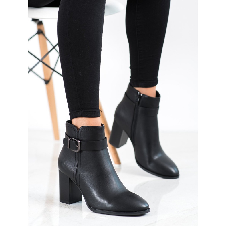 Sergio Leone Klasyczne Botki Na Obcasie czarne 2