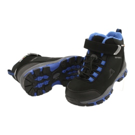 American Club American kozaki Softshell buty wodoodporne z membraną czarne niebieskie 3
