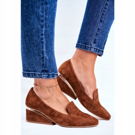 Damskie Półbuty Exquisite Brązowe 1205 2