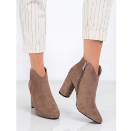 Filippo Stylowe Zamszowe Botki brązowe 2