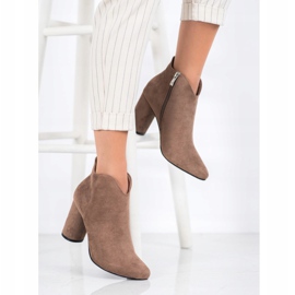 Filippo Stylowe Zamszowe Botki brązowe 1