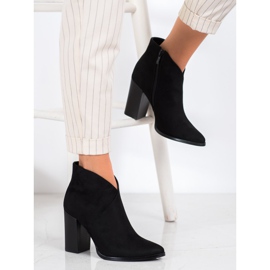 Filippo Stylowe Botki Na Słupku czarne 2