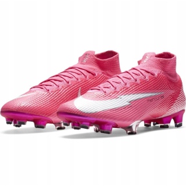 Buty piłkarskie Nike Mercurial Superfly 7 Elite Km Fg DB5604 611 różowe różowe 3