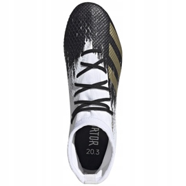 Buty piłkarskie adidas Predator 20.3 Sg FW9187 białe 1