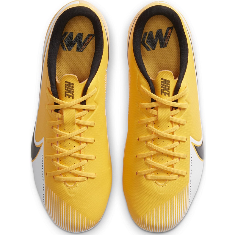 Buty piłkarskie Nike Mercurial Vapor 13 Academy FG/MG Junior AT8123 801 pomarańczowe żółte 1