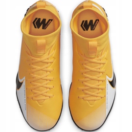 Buty piłkarskie Nike Mercurial Superfly 7 Academy Tf Junior AT8143 801 pomarańczowe żółte 1