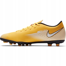 Buty piłkarskie Nike Mercurial Vapor 13 Club FG/MG AT7968 801 pomarańczowe żółte 2