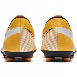 Buty piłkarskie Nike Mercurial Vapor 13 Club FG/MG AT7968 801 pomarańczowe żółte 4