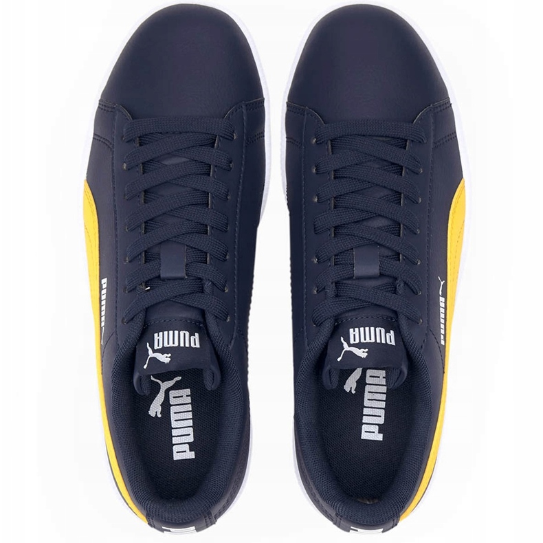 Buty dla dzieci Puma Up granatowe 373600 08 żółte 2