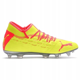 Buty piłkarskie Puma Future 5.2 Netfit Osg Evo Fg Ag 106007 01 żółte czerwone 1