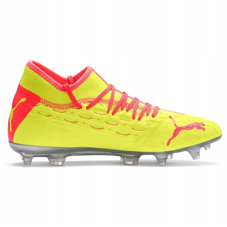 Buty piłkarskie Puma Future 5.2 Netfit Osg Evo Fg Ag 106007 01 żółte czerwone 1