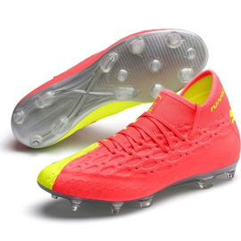 Buty piłkarskie Puma Future 5.2 Netfit Osg Evo Fg Ag 106007 01 żółte czerwone 2