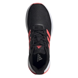 Buty dla dzieci adidas Runfalcon K czarno-koralowe FV9441 czarne 1