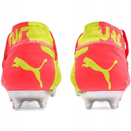 Buty piłkarskie dla dzieci Puma Future 5.1 Netfit Osg Fg Ag Junior 105946 01 czerwone żółte 4