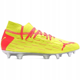 Buty piłkarskie dla dzieci Puma Future 5.1 Netfit Osg Fg Ag Junior 105946 01 żółte czerwone 1