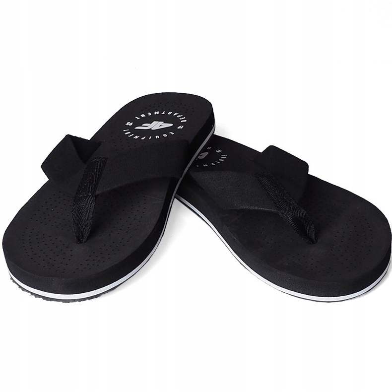 Klapki męskie 4F głęboka czerń H4L20 KLM004 20S czarne 1