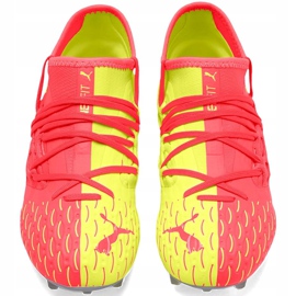 Buty piłkarskie dla dzieci Puma Future 5.3 Netfit Osg Fg Ag 105947 01 żółte 2