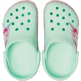 Crocs dla dzieci FunLab Unicorn Band Cg K zielone 206270 3TI różowe 1