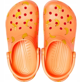 Crocs dla dzieci Classic Vacay Vibes Clog pomarańczowe 206375 801 1