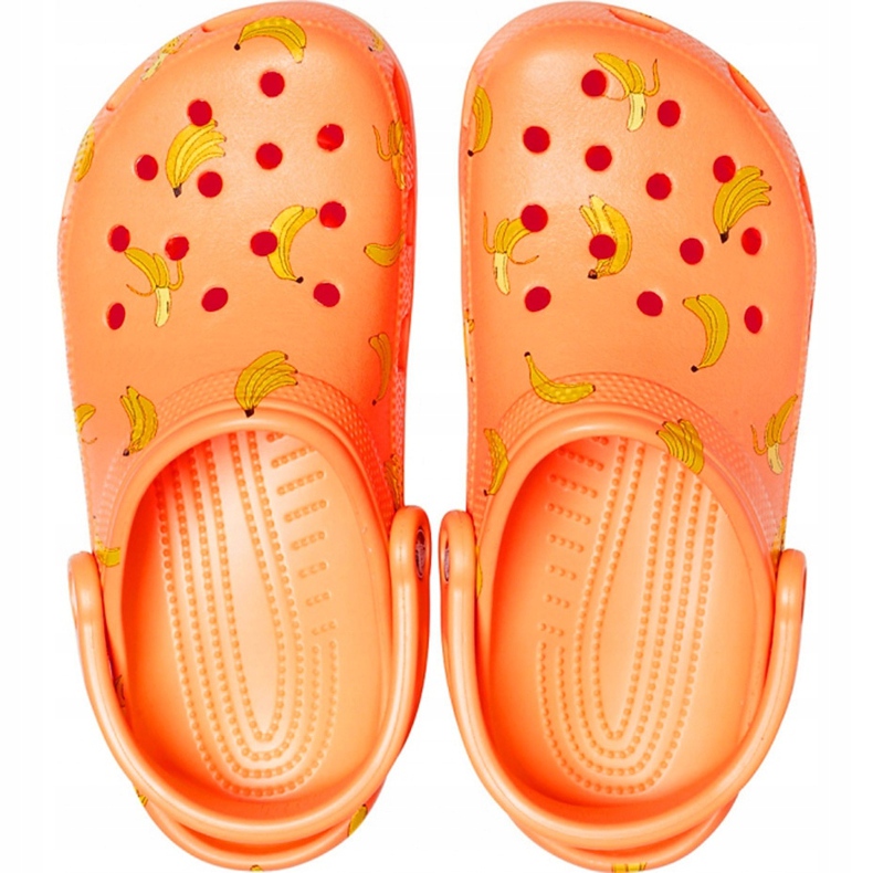 Crocs dla dzieci Classic Vacay Vibes Clog pomarańczowe 206375 801 1