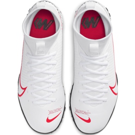 Buty piłkarskie Nike Mercurial Superfly 7 Academy Tf Jr AT8143 160 wielokolorowe białe 1