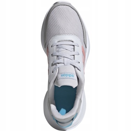 Buty dla dzieci adidas Tensaur Run K szaro-różowe EG4132 szare 1