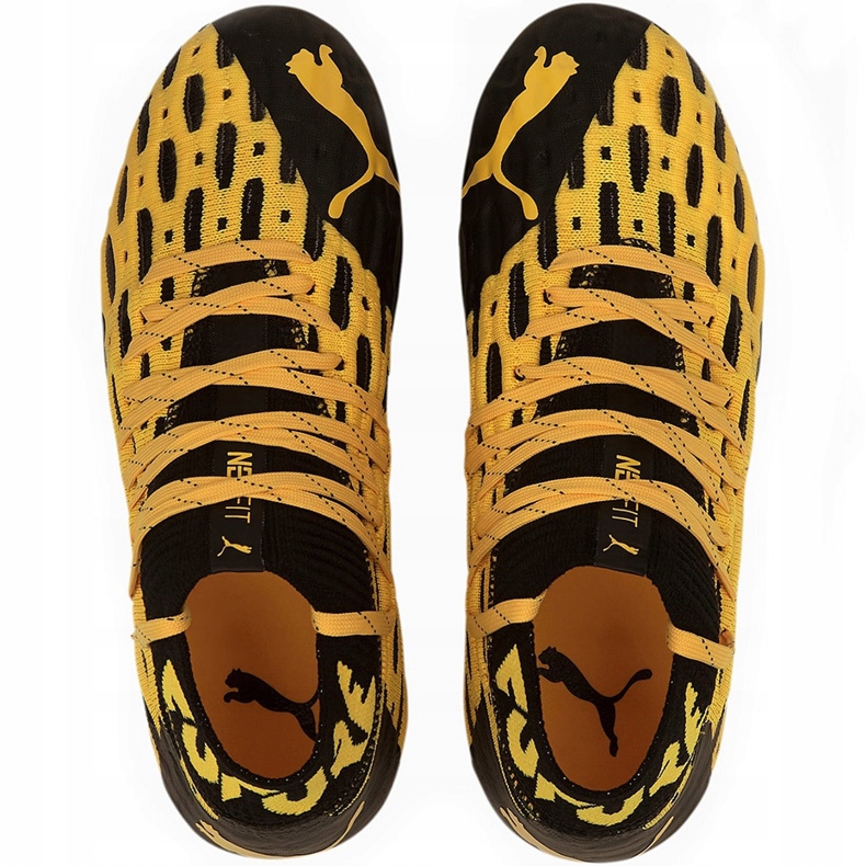 Buty piłkarskie Puma Future 5.1 Netfit Fg Ag Junior 105805 02 żółte 1