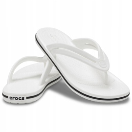 Crocs klapki Crocband Flip W białe 206100 100 1