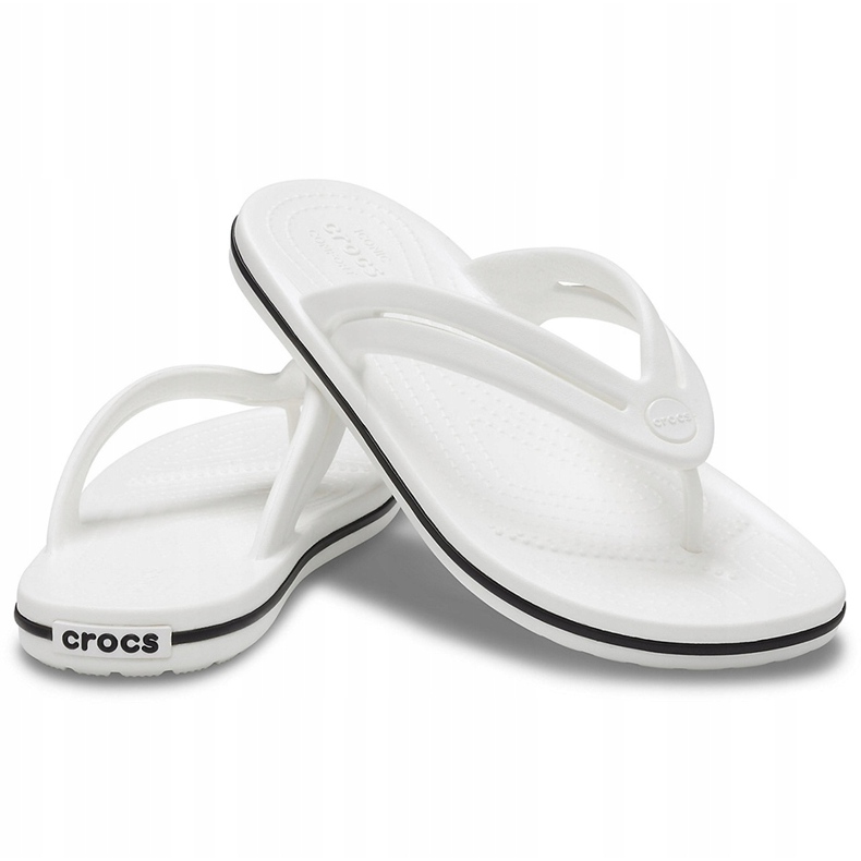 Crocs klapki Crocband Flip W białe 206100 100 1
