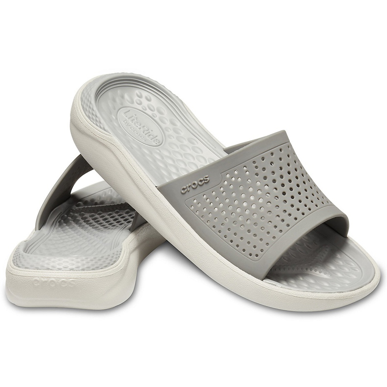 Crocs klapki Literide Slide szare 205183 06J 1