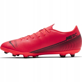 Buty piłkarskie Nike Mercurial Vapor 13 Club FG/MG AT7968 606 czerwone wielokolorowe 2