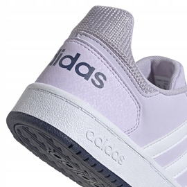 Buty dla dzieci adidas Hoops 2.0 K jasnofioletowe EG9075 4