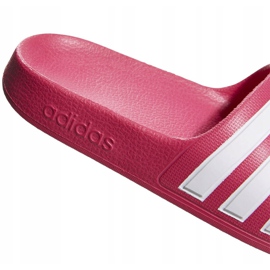 Klapki dla dzieci adidas Adilette Aqua K różowe EF1749 białe 3