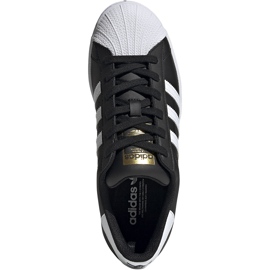 Buty damskie adidas Superstar W czarne FV3286 białe 1